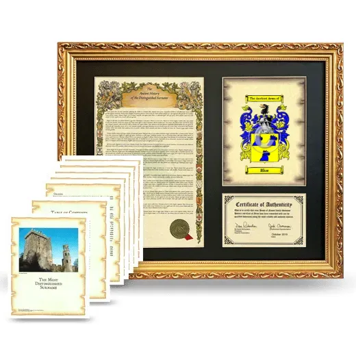 Blue Framed History And Complete History - Gold
