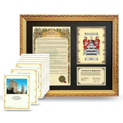 Boose Framed History And Complete History - Gold