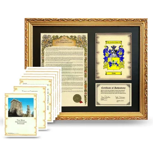 Gros Framed History And Complete History - Gold