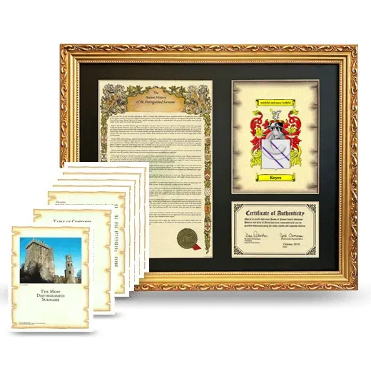 Keyes Framed History And Complete History - Gold