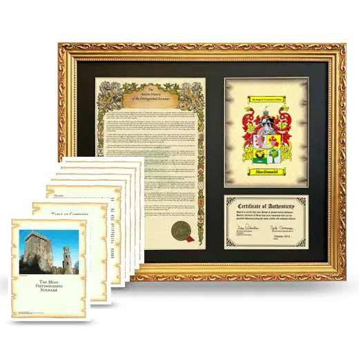 MacDonald Framed History And Complete History - Gold
