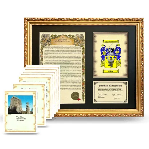 Milant Framed History And Complete History - Gold