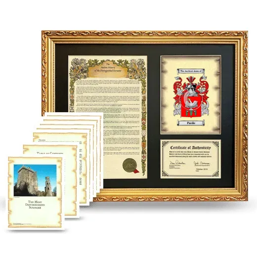 Pardo Framed History And Complete History - Gold