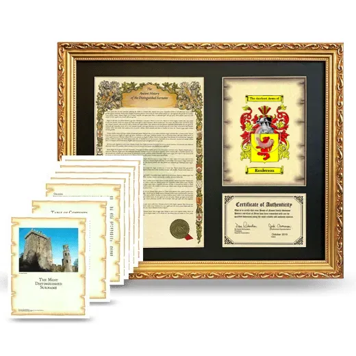 Raulerson Framed History And Complete History - Gold
