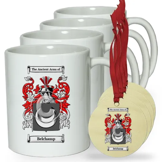 Belchamp Set of 4 Classic Mugs and Ornaments