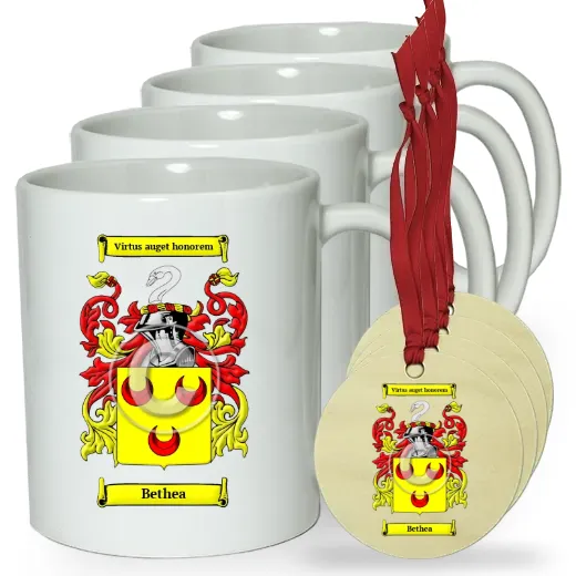 Bethea Set of 4 Classic Mugs and Ornaments