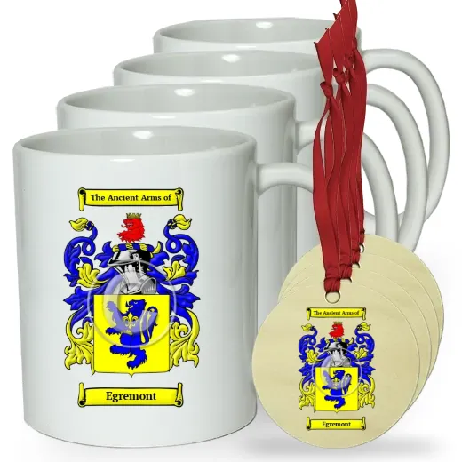 Egremont Set of 4 Classic Mugs and Ornaments
