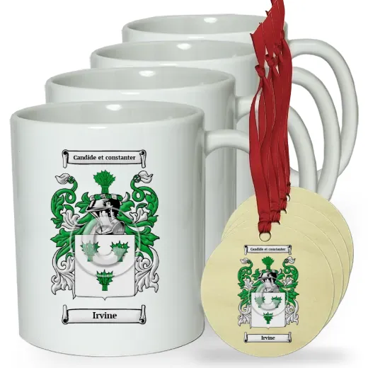 Irvine Set of 4 Classic Mugs and Ornaments