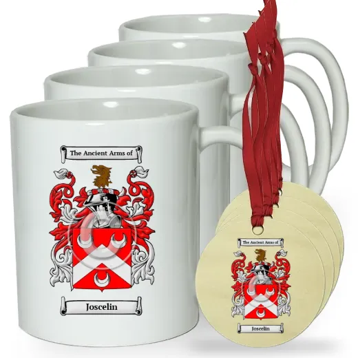 Joscelin Set of 4 Classic Mugs and Ornaments