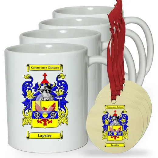Lapsley Set of 4 Classic Mugs and Ornaments