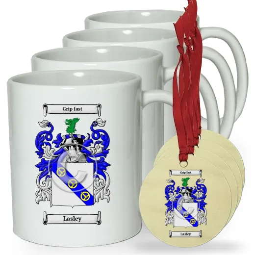 Lasley Set of 4 Classic Mugs and Ornaments