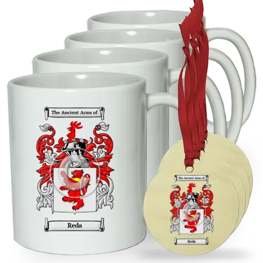 Reda Set of 4 Classic Mugs and Ornaments
