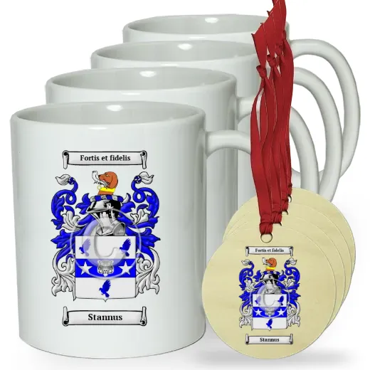 Stannus Set of 4 Classic Mugs and Ornaments