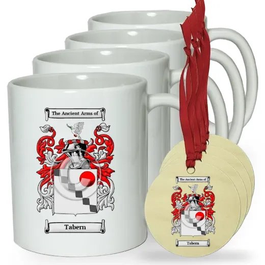 Tabern Set of 4 Classic Mugs and Ornaments