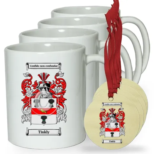 Tinkly Set of 4 Classic Mugs and Ornaments