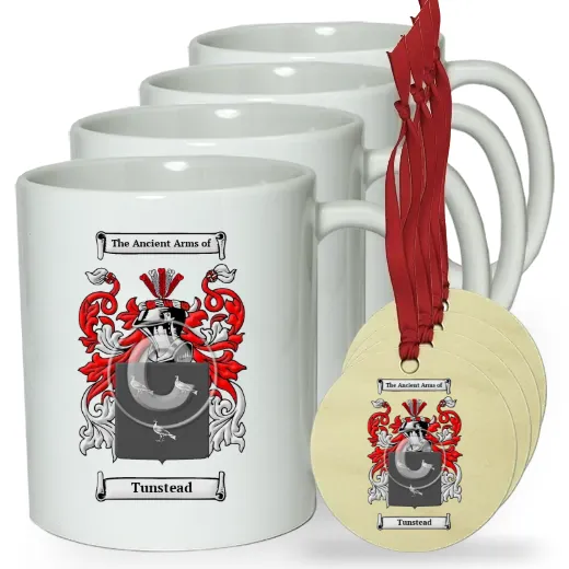 Tunstead Set of 4 Classic Mugs and Ornaments