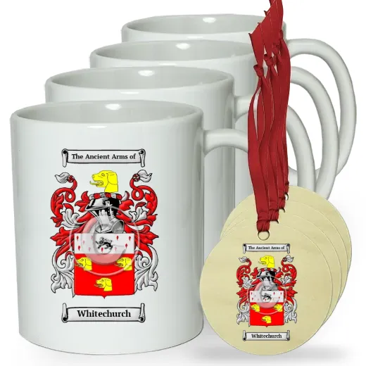 Whitechurch Set of 4 Classic Mugs and Ornaments