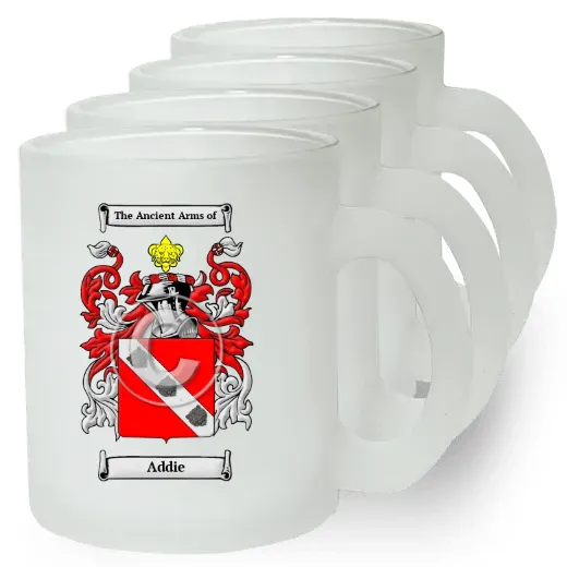 Addie Set of 4 Frosted Glass Mugs