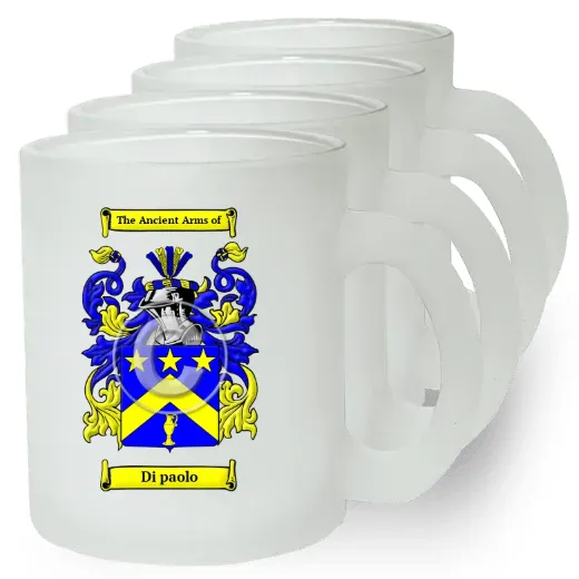 Di paolo Set of 4 Frosted Glass Mugs