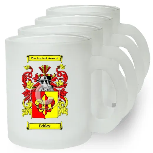 Eckley Set of 4 Frosted Glass Mugs