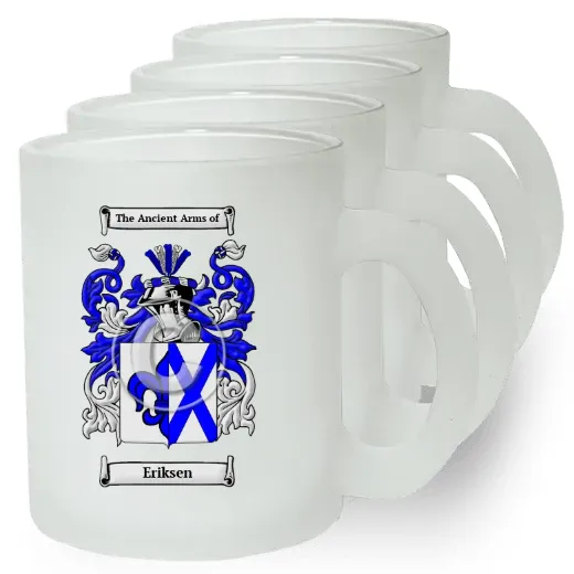 Eriksen Set of 4 Frosted Glass Mugs