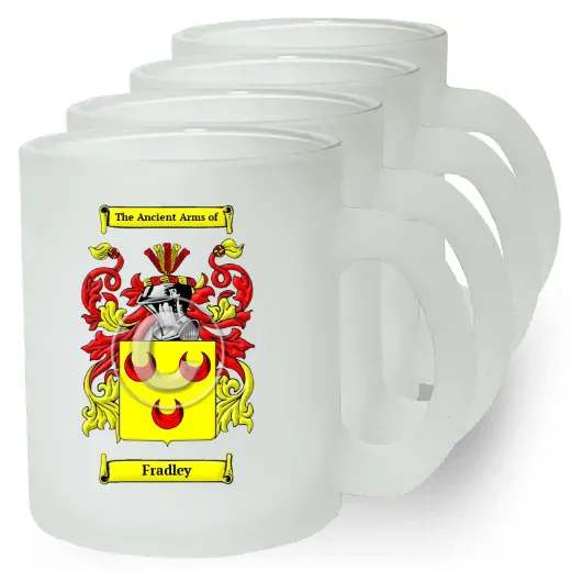 Fradley Set of 4 Frosted Glass Mugs