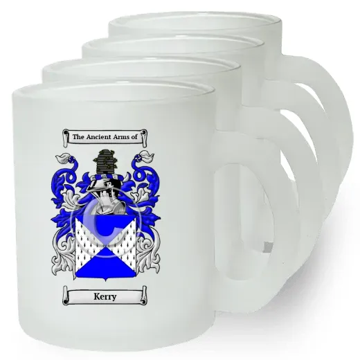 Kerry Set of 4 Frosted Glass Mugs