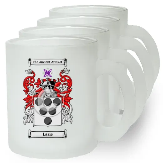Lasie Set of 4 Frosted Glass Mugs