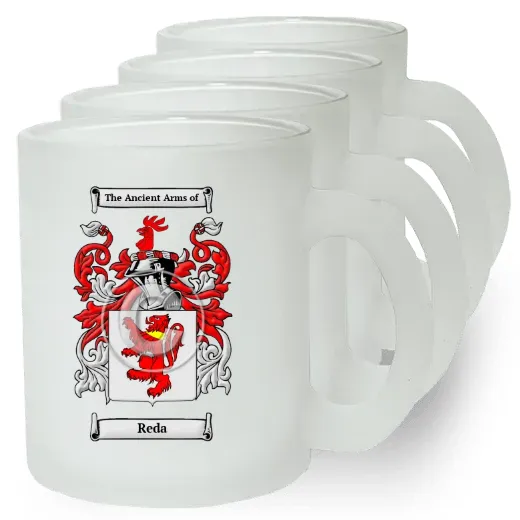 Reda Set of 4 Frosted Glass Mugs