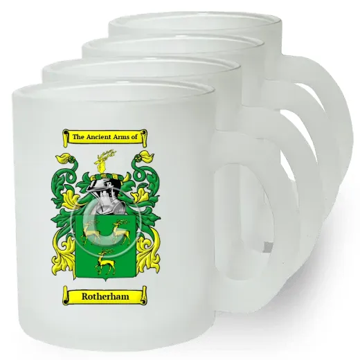 Rotherham Set of 4 Frosted Glass Mugs