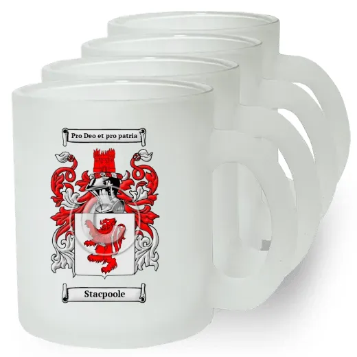 Stacpoole Set of 4 Frosted Glass Mugs