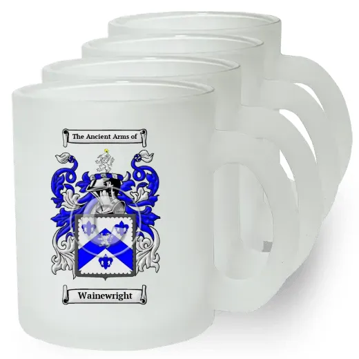 Wainewright Set of 4 Frosted Glass Mugs