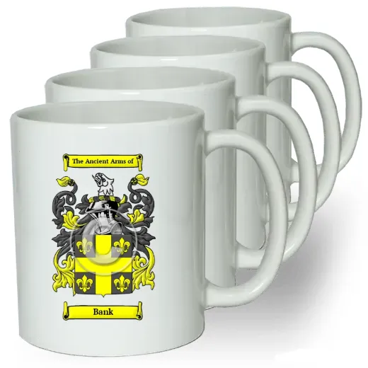 Bank Coffee mugs (set of four)