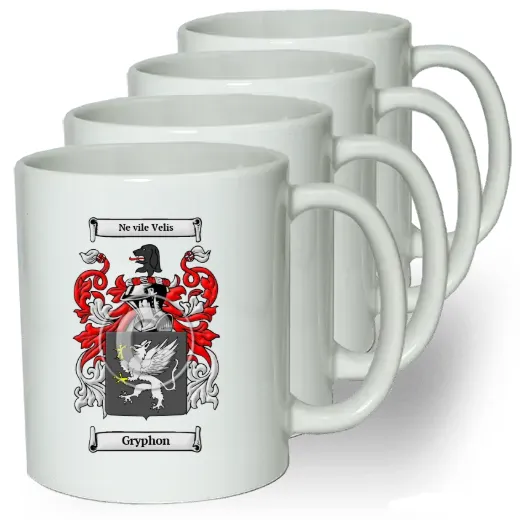 Gryphon Coffee mugs (set of four)