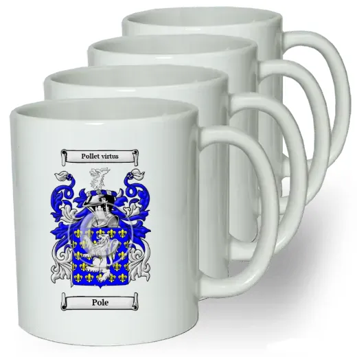 Pole Coffee mugs (set of four)