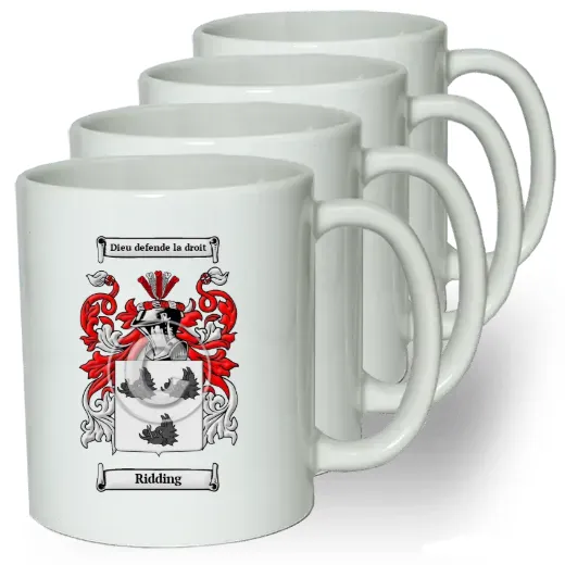 Ridding Coffee mugs (set of four)