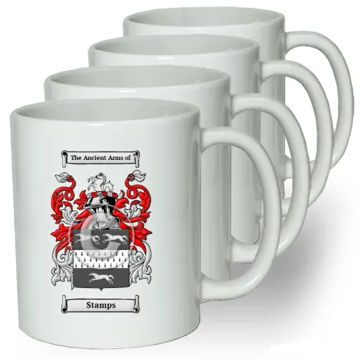 Stamps Coffee mugs (set of four)