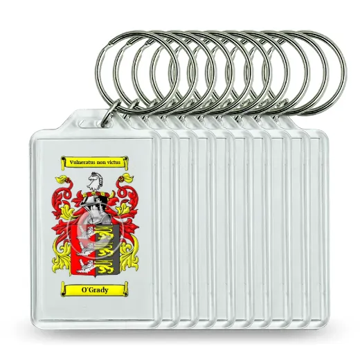 O'Grady Set of 10 Keychains