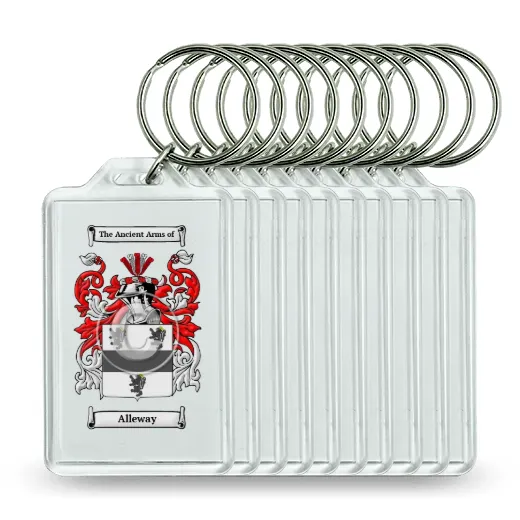 Alleway Set of 10 Keychains