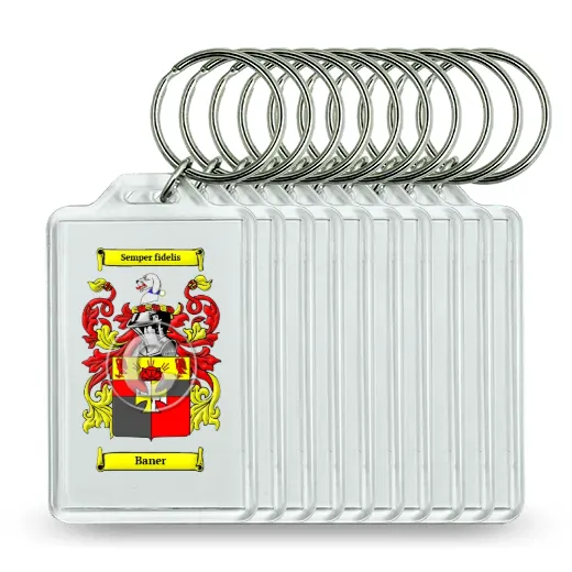 Baner Set of 10 Keychains