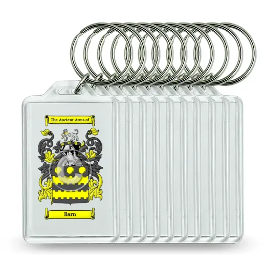 Barn Set of 10 Keychains