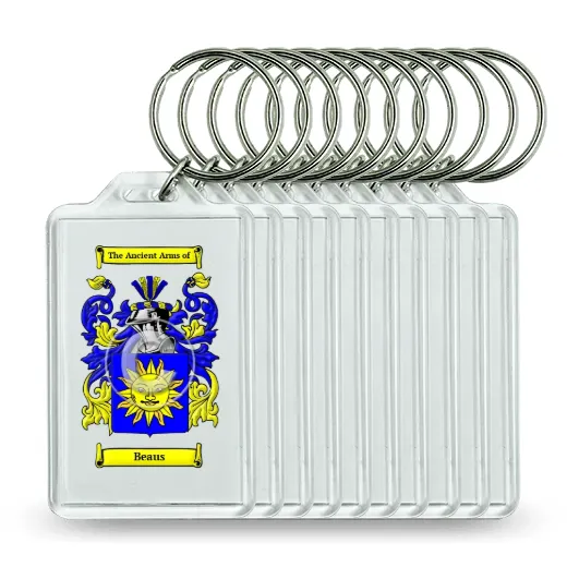 Beaus Set of 10 Keychains