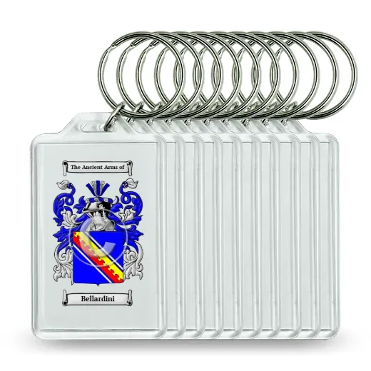 Bellardini Set of 10 Keychains