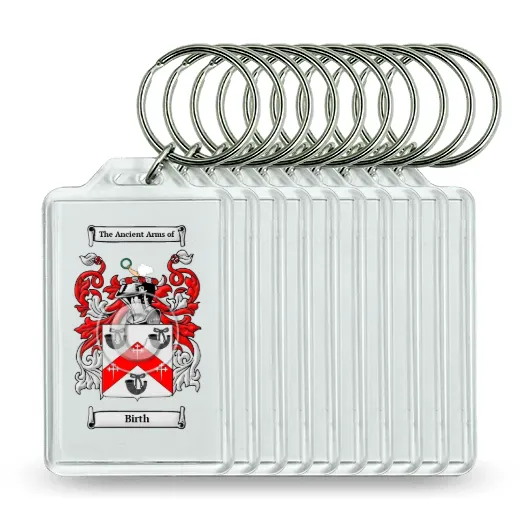 Birth Set of 10 Keychains