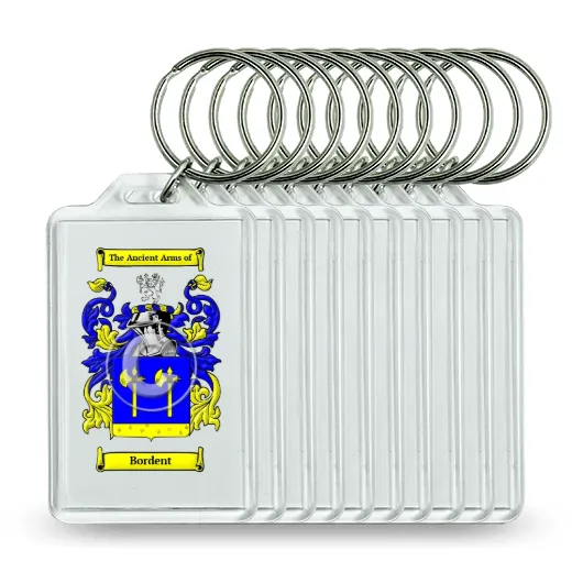 Bordent Set of 10 Keychains