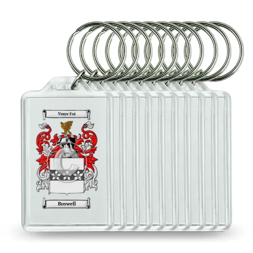 Boswell Set of 10 Keychains