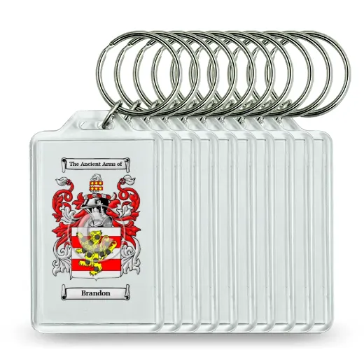 Brandon Set of 10 Keychains