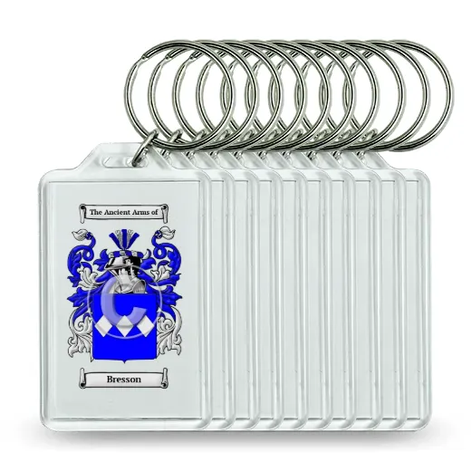 Bresson Set of 10 Keychains