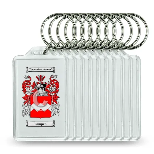 Campen Set of 10 Keychains
