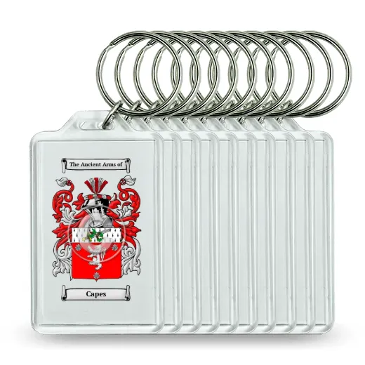 Capes Set of 10 Keychains